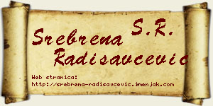Srebrena Radisavčević vizit kartica